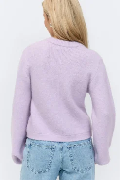 Gina Tricot Knitted cardigan Lilla Best