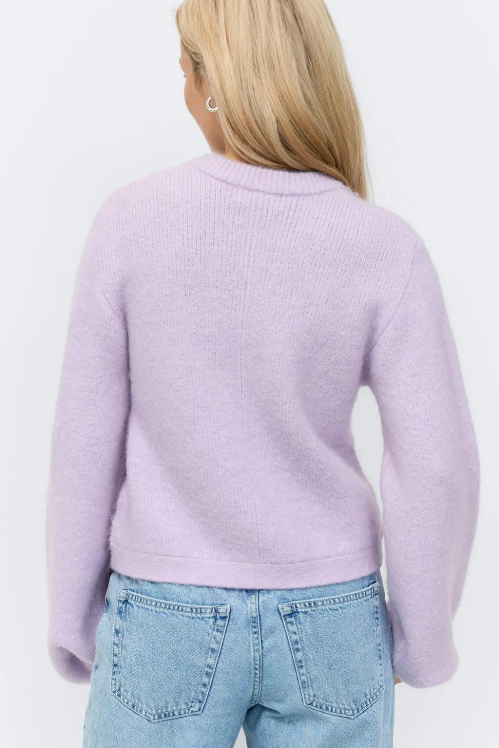 Gina Tricot Knitted cardigan Lilla Best