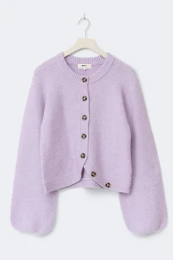 Gina Tricot Knitted cardigan Lilla Best