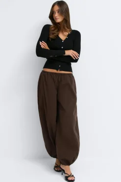 Gina Tricot Knitted cardigan Svart Outlet