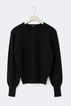 Gina Tricot Knitted cardigan Svart Best