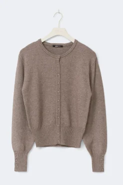 Gina Tricot Knitted cardigan Beige Best