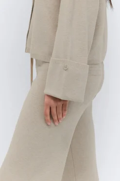 Gina Tricot Knitted cardigan Beige Outlet
