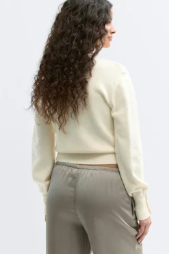 Gina Tricot Knitted cardigan Hvit Online