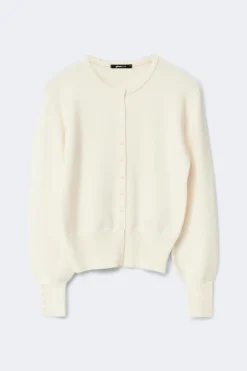 Gina Tricot Knitted cardigan Hvit Online