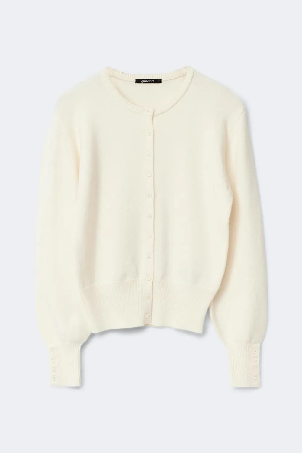 Gina Tricot Knitted cardigan Hvit Online