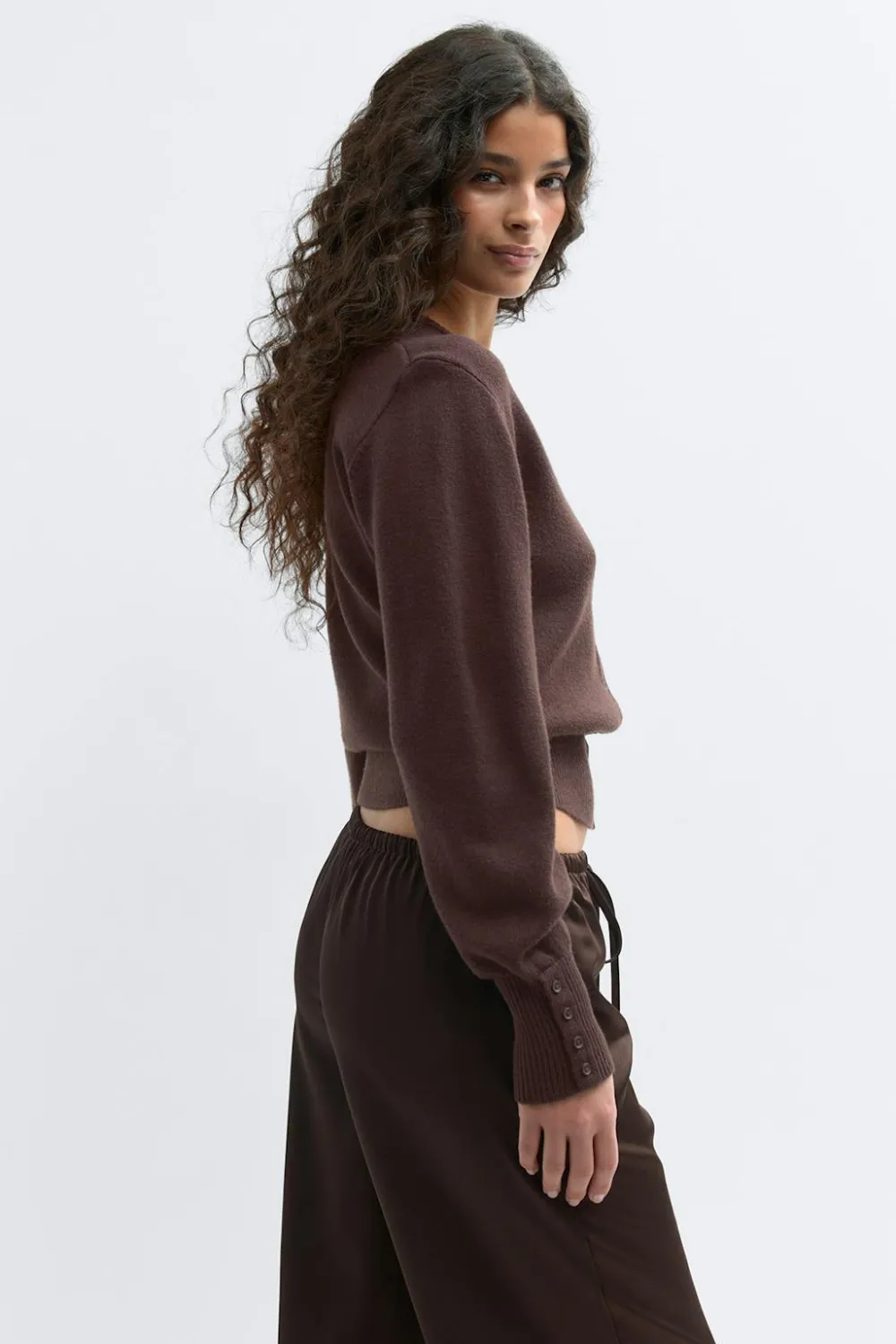 Gina Tricot Knitted cardigan Brun New