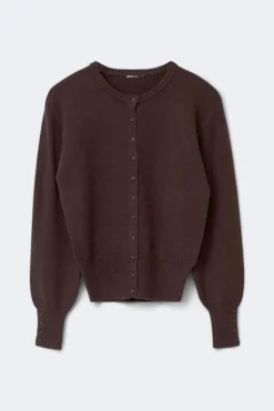Gina Tricot Knitted cardigan Brun New