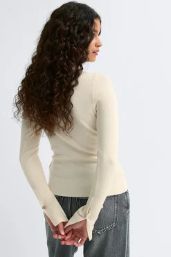 Gina Tricot Knitted cardigan Gul Clearance