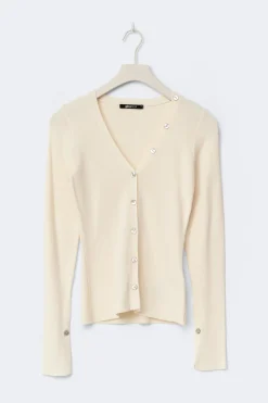 Gina Tricot Knitted cardigan Gul Clearance