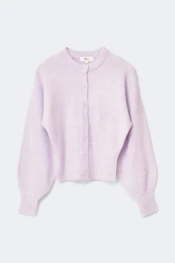 Gina Tricot Knitted cardigan Lilla Clearance