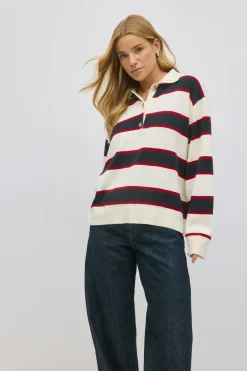 Gina Tricot Knitted coar weater Hvit Discount