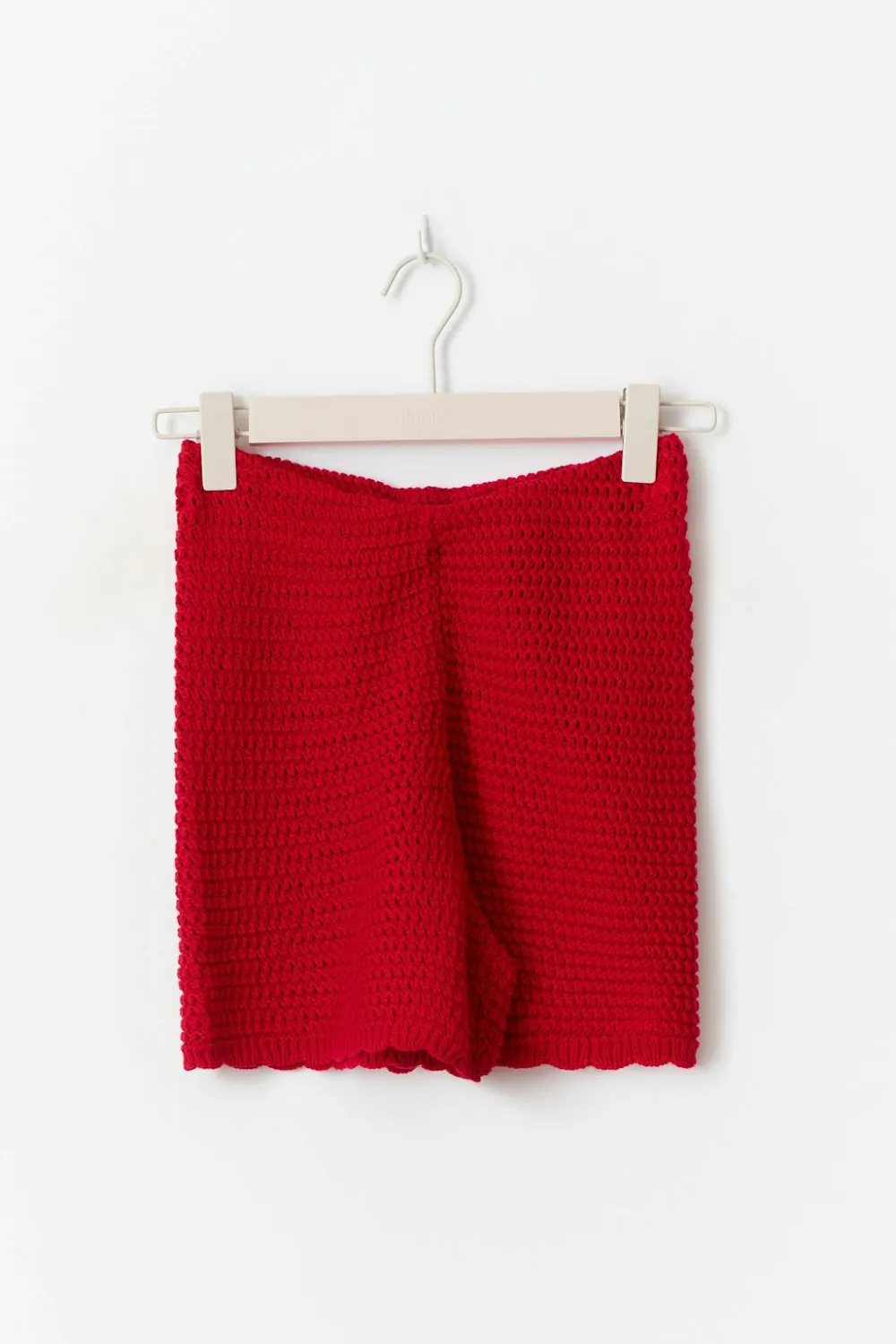 Gina Tricot Knitted crochet hort Rød