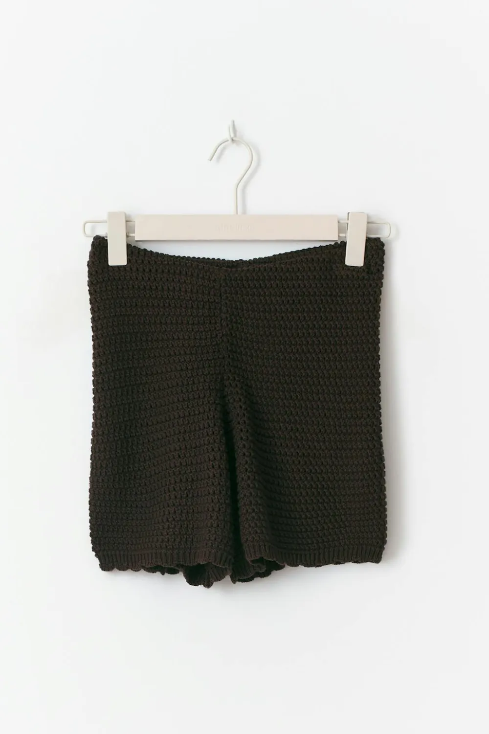 Gina Tricot Knitted crochet hort Brun