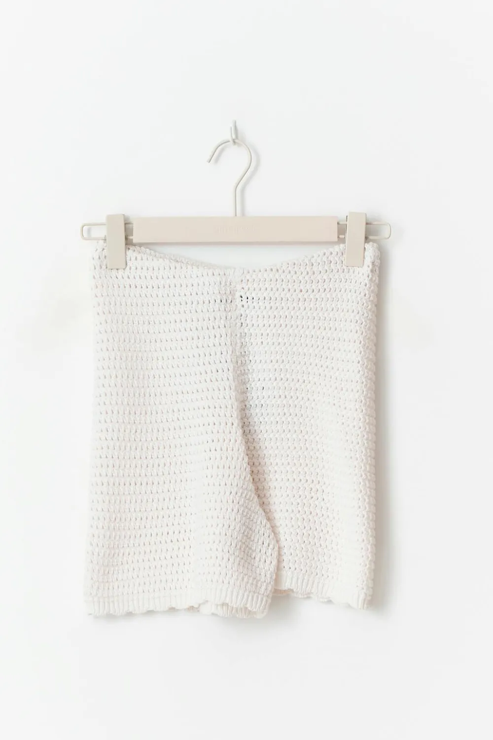 Gina Tricot Knitted crochet hort Hvit Outlet