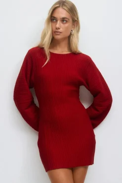 Gina Tricot Knitted dre Rød Discount