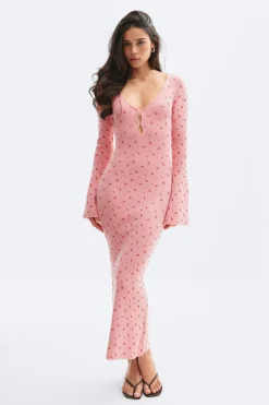 Gina Tricot Knitted dre Rosa Clearance