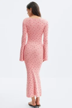 Gina Tricot Knitted dre Rosa Clearance
