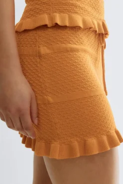 Gina Tricot Knitted fri kirt Oransje Online