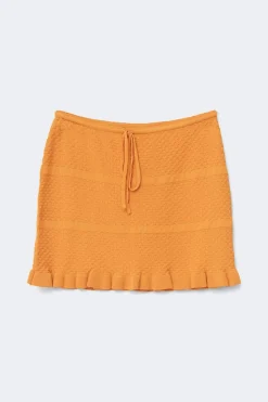 Gina Tricot Knitted fri kirt Oransje Online
