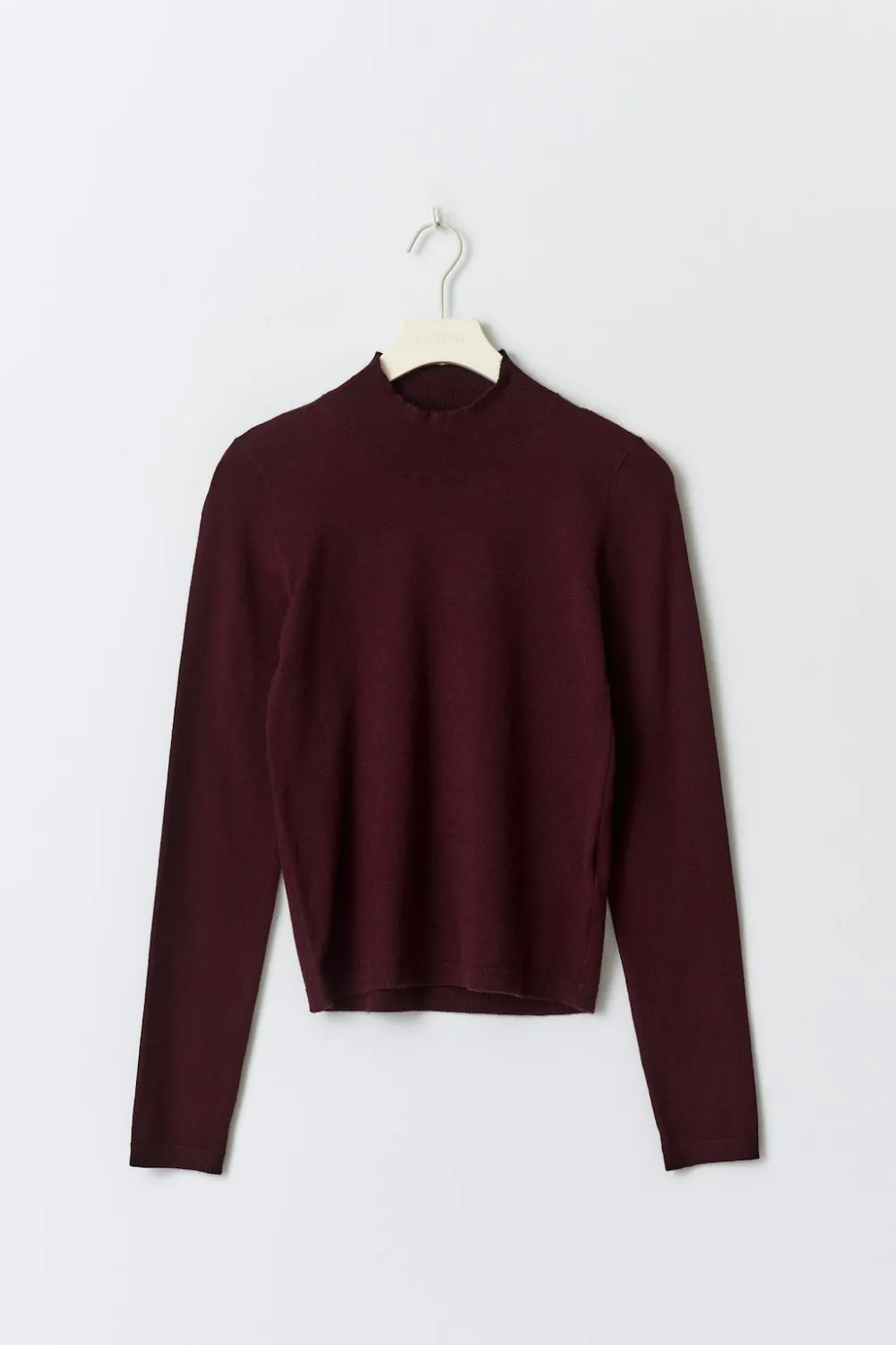 Gina Tricot knitted ong eeve top Rød Discount