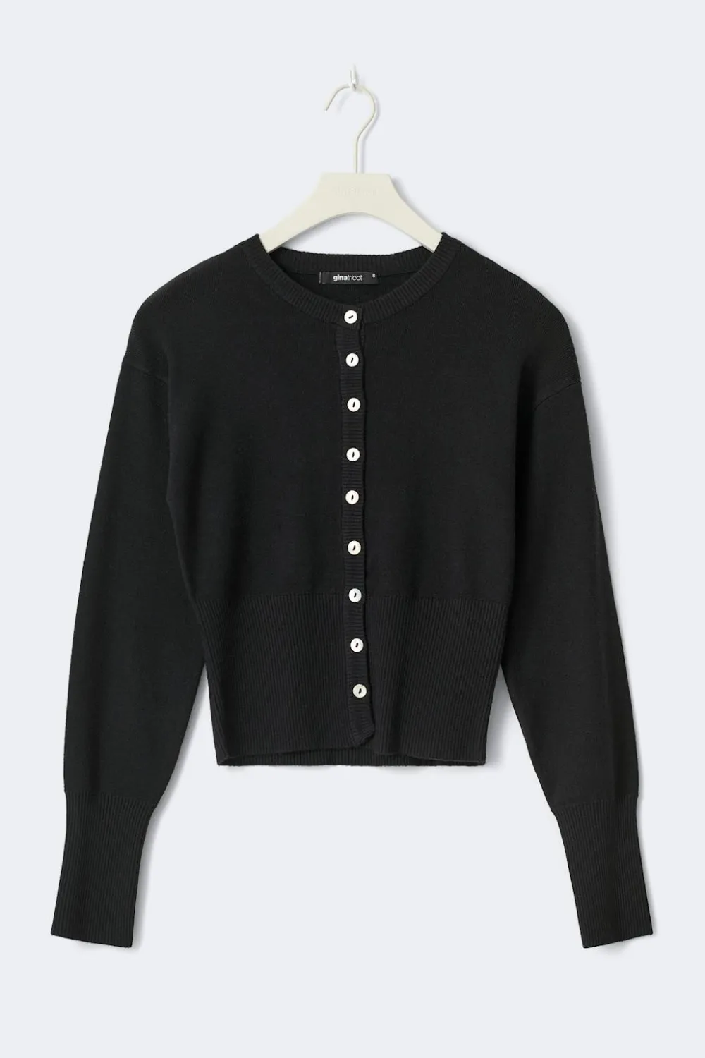 Gina Tricot Knitted oungewear cardigan Svart Sale