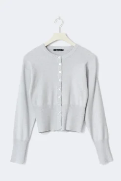 Gina Tricot Knitted oungewear cardigan Grå