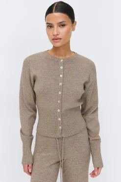 Gina Tricot Knitted oungewear cardigan Beige