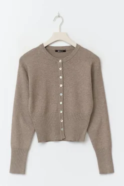 Gina Tricot Knitted oungewear cardigan Beige