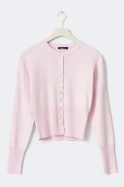 Gina Tricot Knitted oungewear cardigan Rosa New