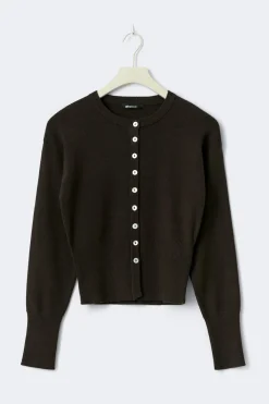 Gina Tricot Knitted oungewear cardigan Brun Sale