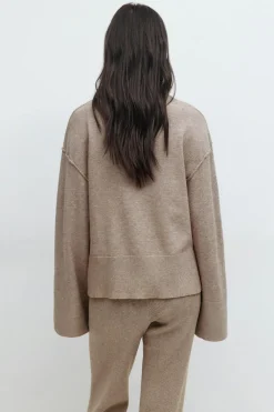 Gina Tricot Knitted oungewear weater Beige Sale