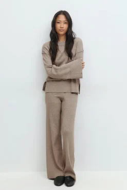 Gina Tricot Knitted oungewear weater Beige Sale
