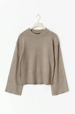 Gina Tricot Knitted oungewear weater Beige Sale