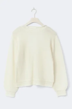 Gina Tricot 14+ knitted open back weater Hvit Best
