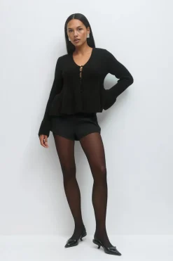 Gina Tricot Knitted pepu cardigan Svart Online
