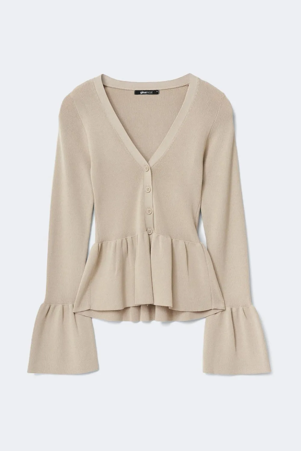 Gina Tricot Knitted pepu cardigan Beige Sale