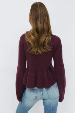 Gina Tricot 14+ knitted pepu weater Rød Clearance