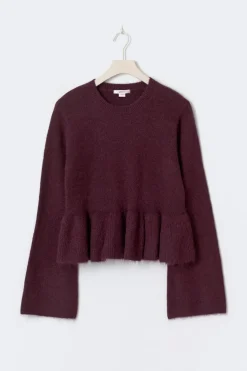 Gina Tricot 14+ knitted pepu weater Rød Clearance