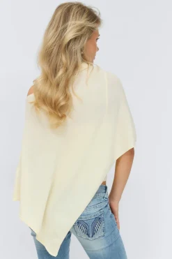 Gina Tricot 14+ knitted poncho Gul