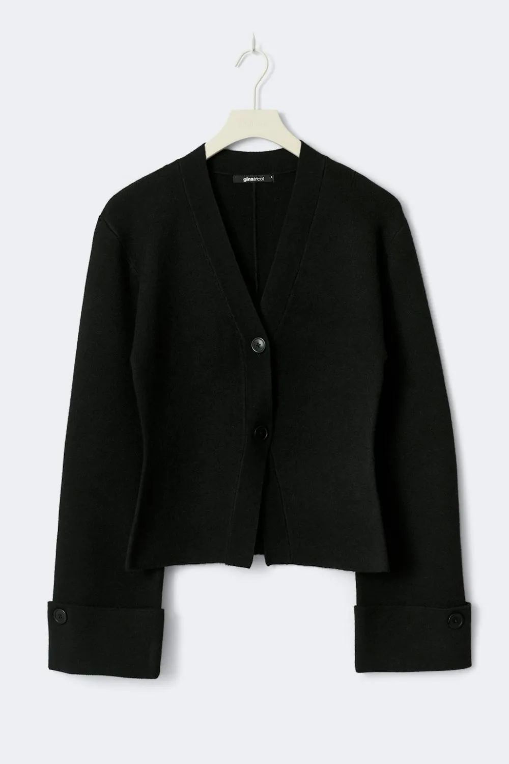 Gina Tricot Knitted cuptured cardigan Svart