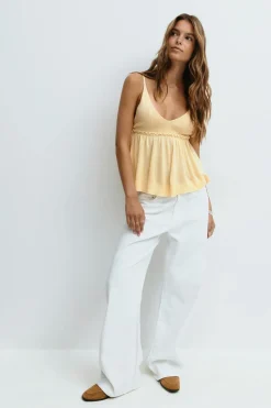 Gina Tricot Knitted inget Gul New