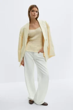 Gina Tricot Knitted inget Gul Hot