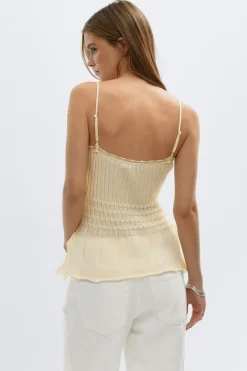 Gina Tricot Knitted inget Gul Hot