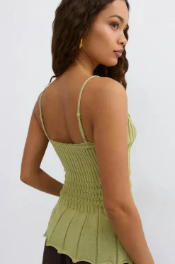 Gina Tricot Knitted inget Grønn Best