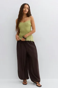 Gina Tricot Knitted inget Grønn Best