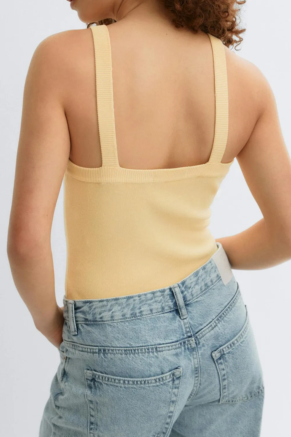Gina Tricot Knitted inget Gul Hot