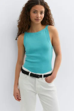 Gina Tricot Knitted inget Blå Sale