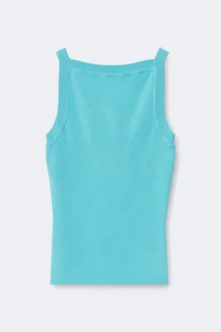 Gina Tricot Knitted inget Blå Sale