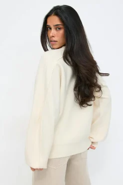 Gina Tricot Knitted weater Hvit Best